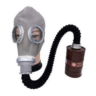 防毒口罩面罩面具面套喷漆防护全封闭硅胶全脸面覃俱头罩军生化