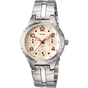 卡西欧女表石英表sheen 钢带指针bab-g手表casio卡西哦欧女表