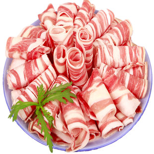 羊肉卷1斤重散装新疆产绵羊涮火锅非内蒙古宁夏盐池肉片顺丰包邮