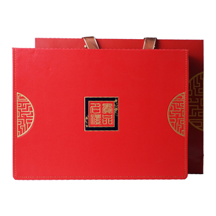 七吉红参白参礼盒500克送父母送老师量贩礼盒装人参过节送礼高档