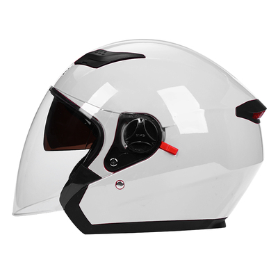 dfg半盔双镜头四季电动车头盔