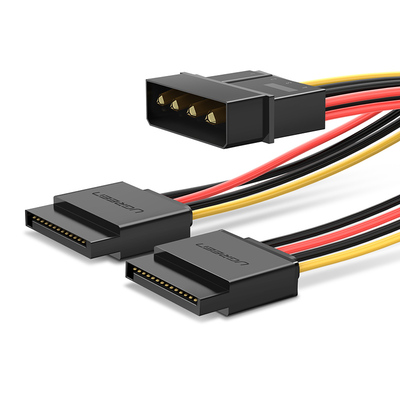 绿联硬盘台式机电脑一分二转接线