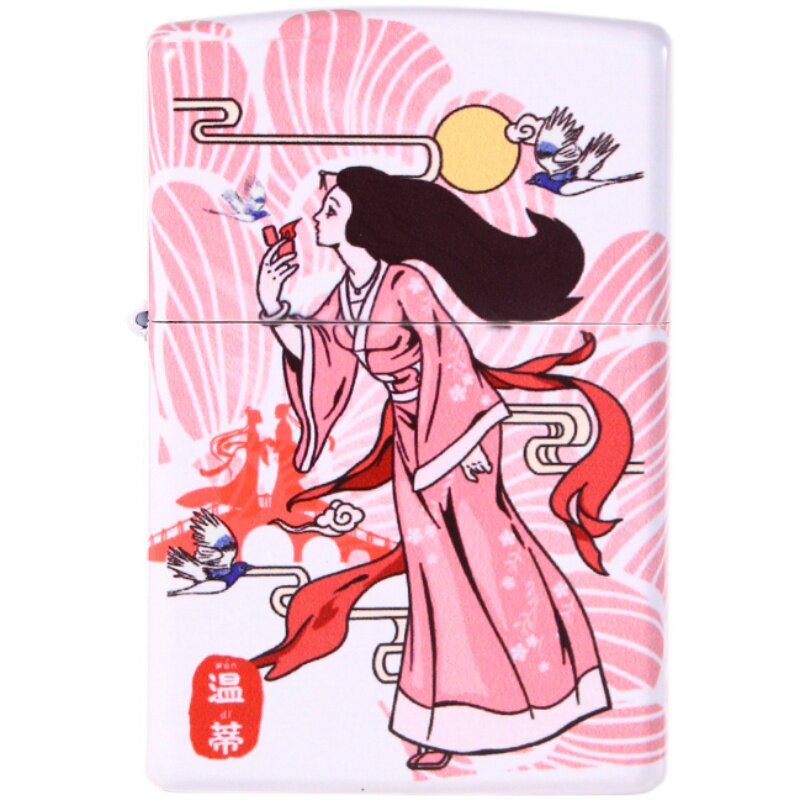 打火机芝宝zippo风中女郎煤油