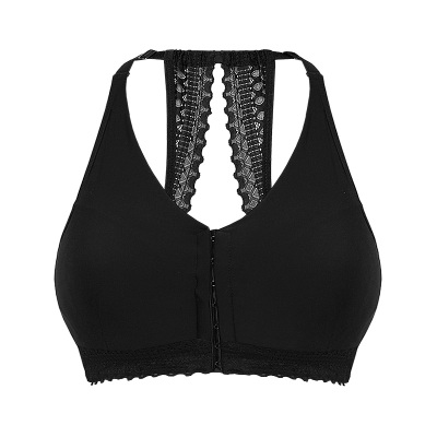 雪伦义乳专用前扣文胸简约美背