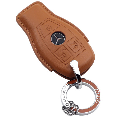 奔驰钥匙套真皮v级威霆轻奢