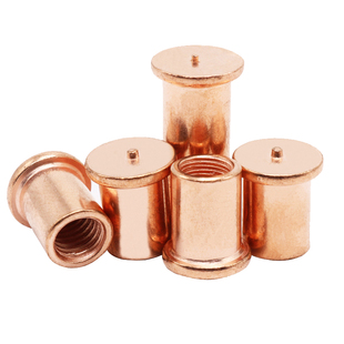 M3M4M5M6M8碳钢镀紫铜焊接螺柱点焊螺柱 焊接螺母固定螺柱PCB焊柱