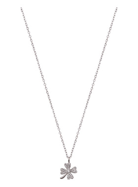 925纯银四叶草项链女小众轻奢设计感2026新款爆款高级感锁骨颈链