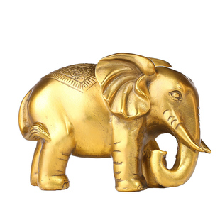 铜象摆件一对吸水大象财富对象客厅酒柜家居商铺办公室开业礼品