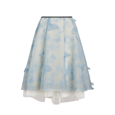 蕾丝蝴蝶后构想法式优雅小洋裙