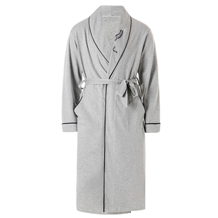 睡袍男春季纯棉薄款睡衣浴衣全棉男士春秋天长款个性夏季酒店浴袍