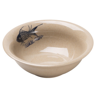 扬格年年有鱼蔬菜桶自助火锅配菜专用餐具创意斜口碗商用烤肉餐具