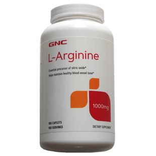 初七发货03/29 GNC精氨酸1000mg180片美国L-Arginine提精子健安喜