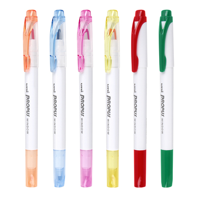 烟灰色日本uni三菱荧光可视窗