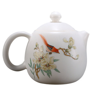 古垚/许瑞卿明皿手工德化白瓷茶壶功夫单壶薄胎玉瓷壶/芳香馥郁壶