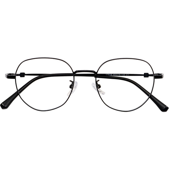 小红书复古金属近视眼镜女多边形眼镜框网红款素颜男韩版潮眼睛架