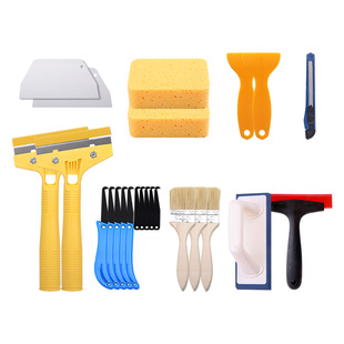 环氧彩砂美缝瓷砖地砖专用铲刀工具全套装海绵刮板勾缝神器填缝剂