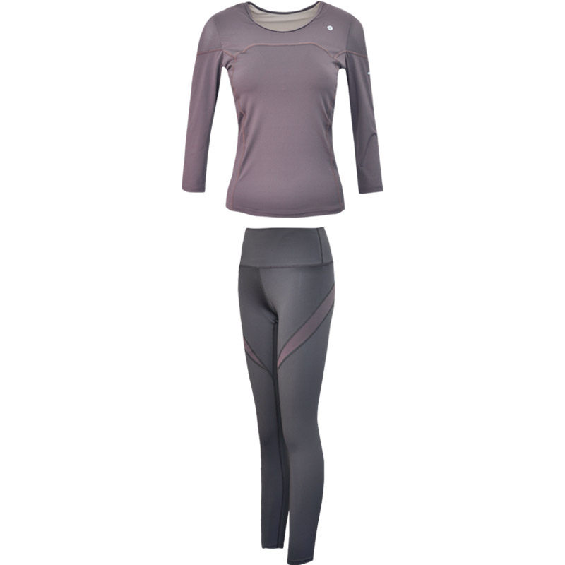 瑜伽服套装2023新款春秋上衣长袖修身速干瑜伽服专业高端三件套