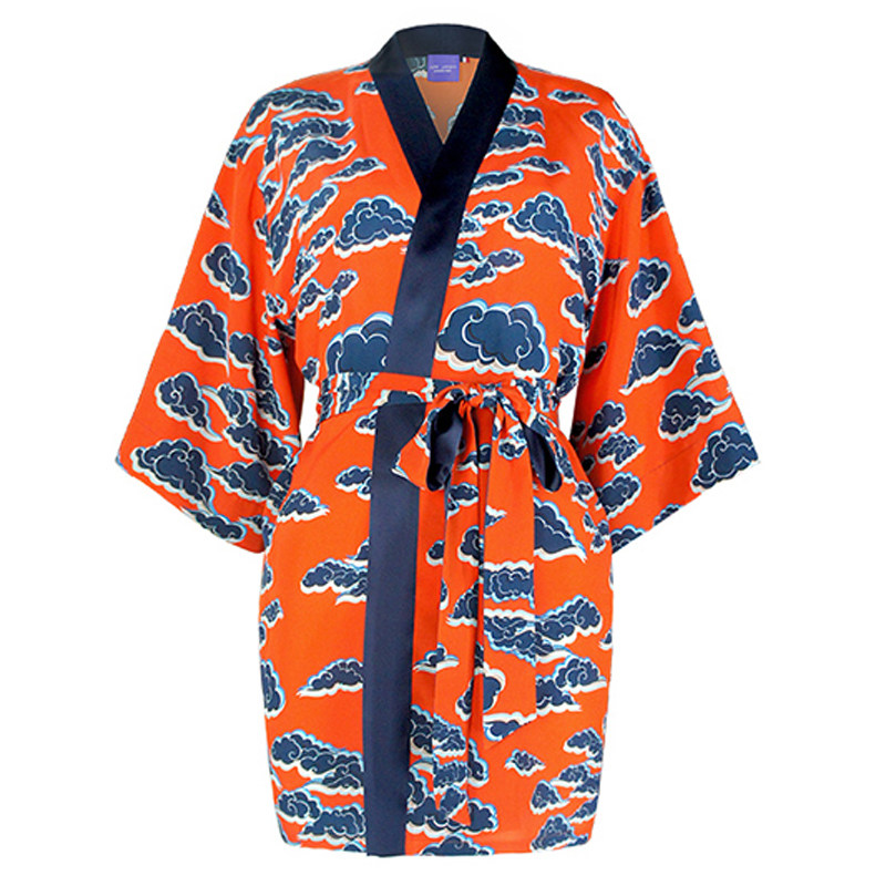 jardin女式祥云真丝双绉家居服