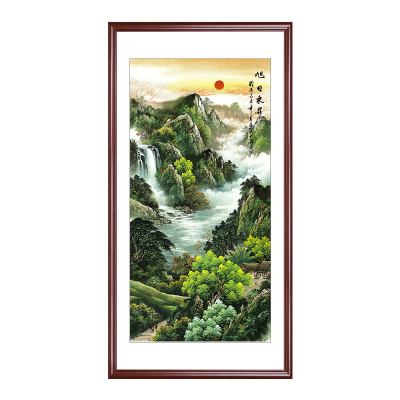 客厅山水画客厅招财装饰字画