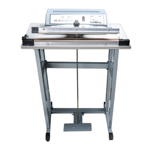 快速连续通过式脚踏封口机封切零食品无纺布月饼真空铝箔茶叶袋商用塑料保鲜薄膜收缩膜包装密封脚踩加热封机