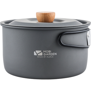 牧高笛极宴单锅户外野炊锅具野营炊具厨具便携小火锅煮饭野餐锅