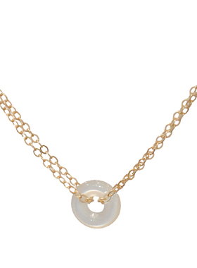 深海白蝶贝平安扣手链