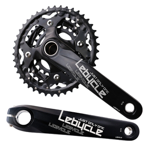 乐百客 山地车中空一体牙盘曲柄组套装自行车改装齿盘链盘配件42T