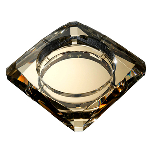 玻璃烟灰缸创意家用客厅轻奢高级感ktv酒吧商用酒店烟缸定制