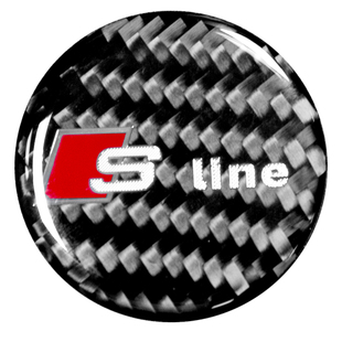 奥迪a4l内饰贴A3中控多媒体旋钮装饰贴Q5碳纤维音量调节Q2A6L改装