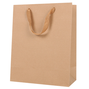名悠牛皮纸袋定制logo礼品包装袋加厚棉绳提手硬卡手提袋源头厂家