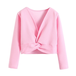 儿童舞蹈服披肩外套女童练功服长袖少儿芭蕾舞上衣针织毛衣春夏季