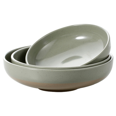 扬格青灰日韩风塑料仿陶瓷快餐盘