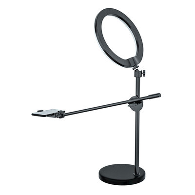 俯拍直播支架带补光灯手机拍摄桌面专用手机架做菜美食拍照录制钢琴视频录像设备全套落地式支撑架vlog