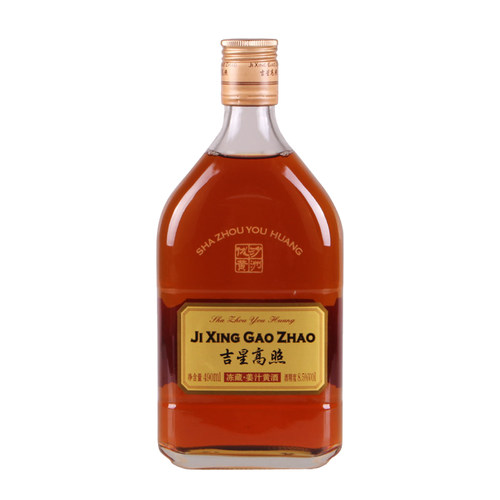 沙洲优黄吉星高照冻藏姜汁黄酒 金标九年 8.5度半甜型黄酒 490ml