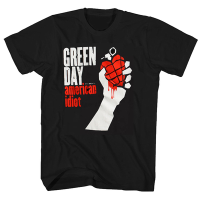 绿日乐队摇滚男士朋克短袖T恤