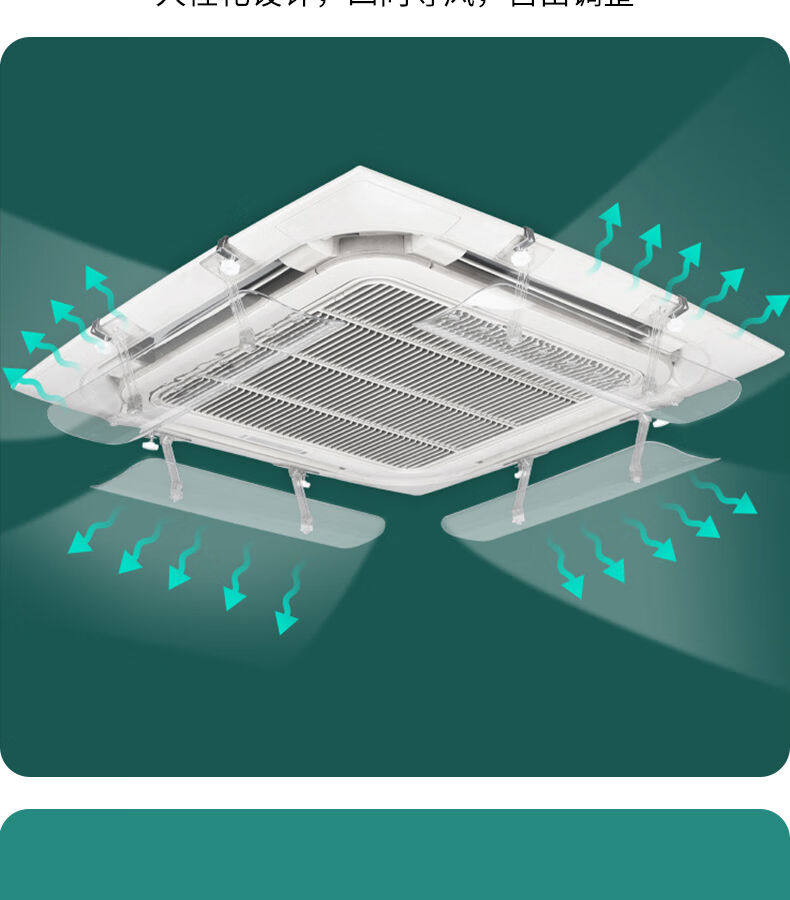 Transparent air deflector for cassette air conditioner 6 Transparent air deflector for cassette air conditioner 4