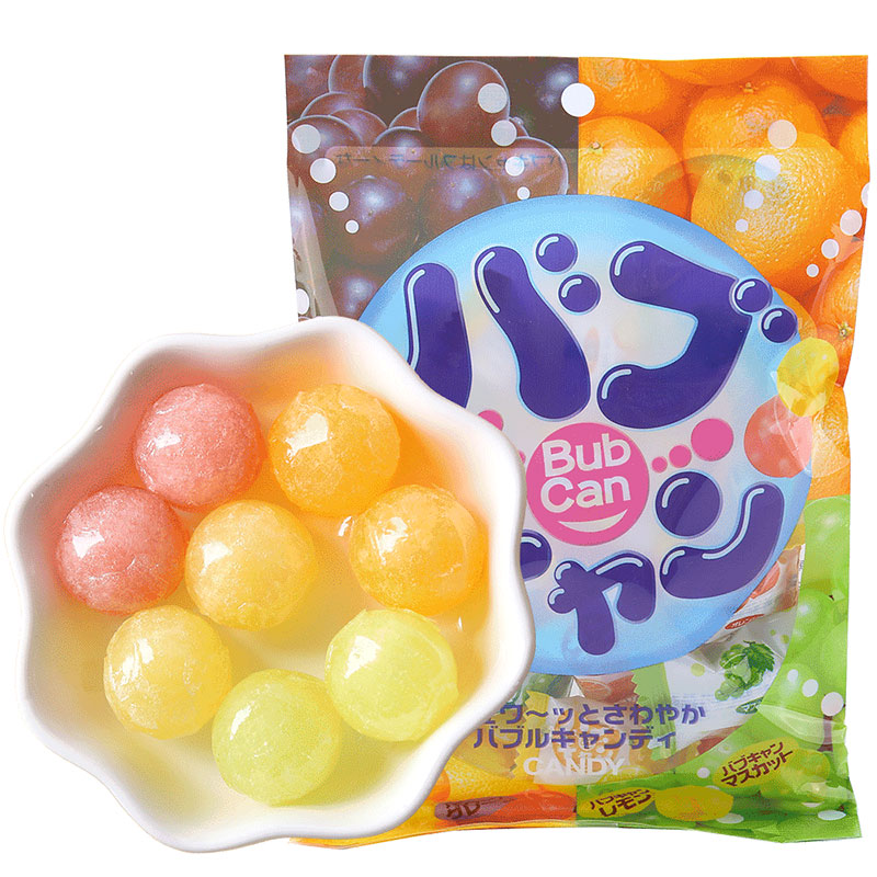 日本進(jìn)口零食品 幸榮堂 什錦水果味氣泡糖 72g 創(chuàng)意糖果喜糖特產(chǎn)