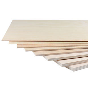 椴木层板薄木板片实木diy手工模型学生木片木板片板材三合板隔板