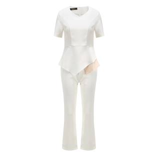 医美美容师工作服套装女夏季气质新款酒店前台专柜导购工作服短袖