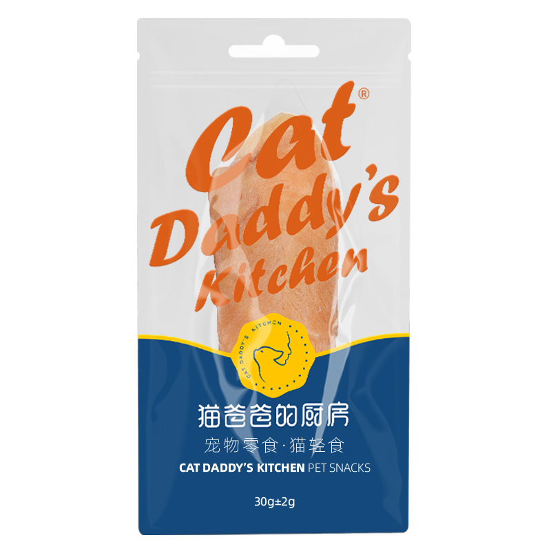 猫爸爸的厨房猫咪吃的小鱼条猫零食幼猫营养增肥成猫猫吃鸡胸肉条