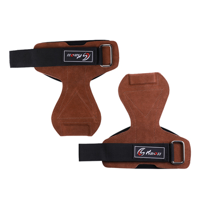 助力带硬拉引体向上牛皮护腕护掌