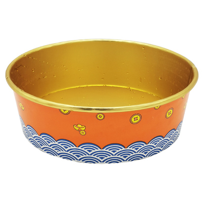 一次性碗圆形商用外卖绿而洁纸质