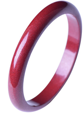 朱砂手镯女心经天然紫金砂宽