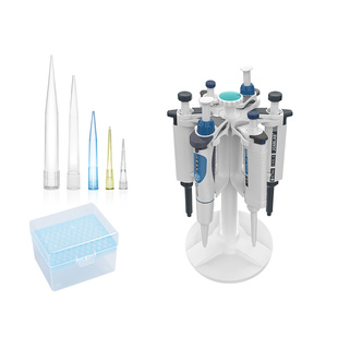 5ml移液器吸头10ul 200ul 1ml枪头 10ml吸头盒圆形旋转移液枪架子