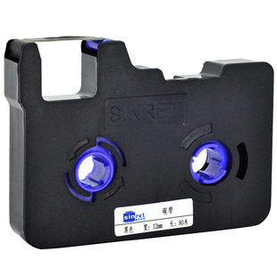 Sinret赛恩瑞德T800线号机原装色带TR80B 套管打码机T900打印机黑色带碳带贴纸不干胶标签纸标签带12mm正品