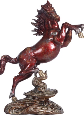 德祥缘彩铜青云直上办公室装饰品