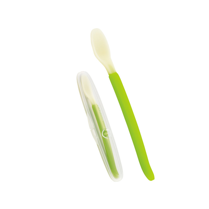 Combi康贝辅食勺baby label喂养勺辅食餐具宝宝吃饭软勺婴儿米粉