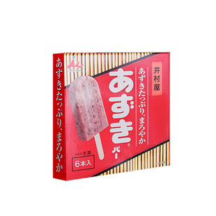 日本进口井村屋红豆味冰棒盒装冰淇淋雪糕冷饮