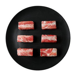 膳博士黑土猪肉肋排400g新鲜冷冻猪排骨肋排软骨仔排烧烤排骨