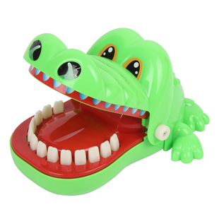 咬手小鳄鱼游戏咬人鲨鱼牙齿玩具咬手指成人解压整蛊创意抖音网红
